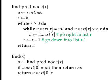 \begin{leftbar}
\begin{flushleft}
\hspace*{1em} \ensuremath{\mathrm{find\_pred\_...
...emath{\mathit{next}}[0].\ensuremath{\mathit{x}}}\\
\end{flushleft}\end{leftbar}