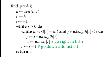 \begin{leftbar}
\begin{flushleft}
\hspace*{1em} \ensuremath{\mathrm{find\_pred}(...
...bf{return}} \ensuremath{\ensuremath{\mathit{u}}}\\
\end{flushleft}\end{leftbar}