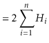 $\displaystyle = 2\sum_{i=1}^{\ensuremath{\ensuremath{\ensuremath{\mathit{n}}}}}H_i$