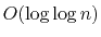 $ O(\log\log n)$