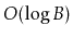 $ O(\log B)$