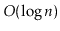 $ O(\log \ensuremath{\ensuremath{\ensuremath{\mathit{n}}}})$