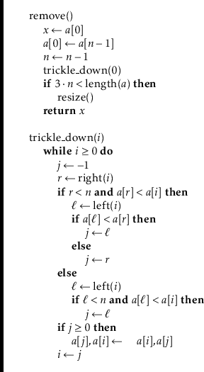 \begin{leftbar}
\begin{flushleft}
\hspace*{1em} \ensuremath{\mathrm{remove}()}\\...
...th{\ensuremath{\mathit{i}} \gets \ensuremath{j}}\\
\end{flushleft}\end{leftbar}